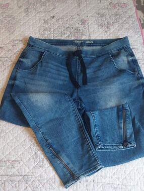 Denizen from Levi's Women's Blue Jogger Jeggings with Zipper Ankles